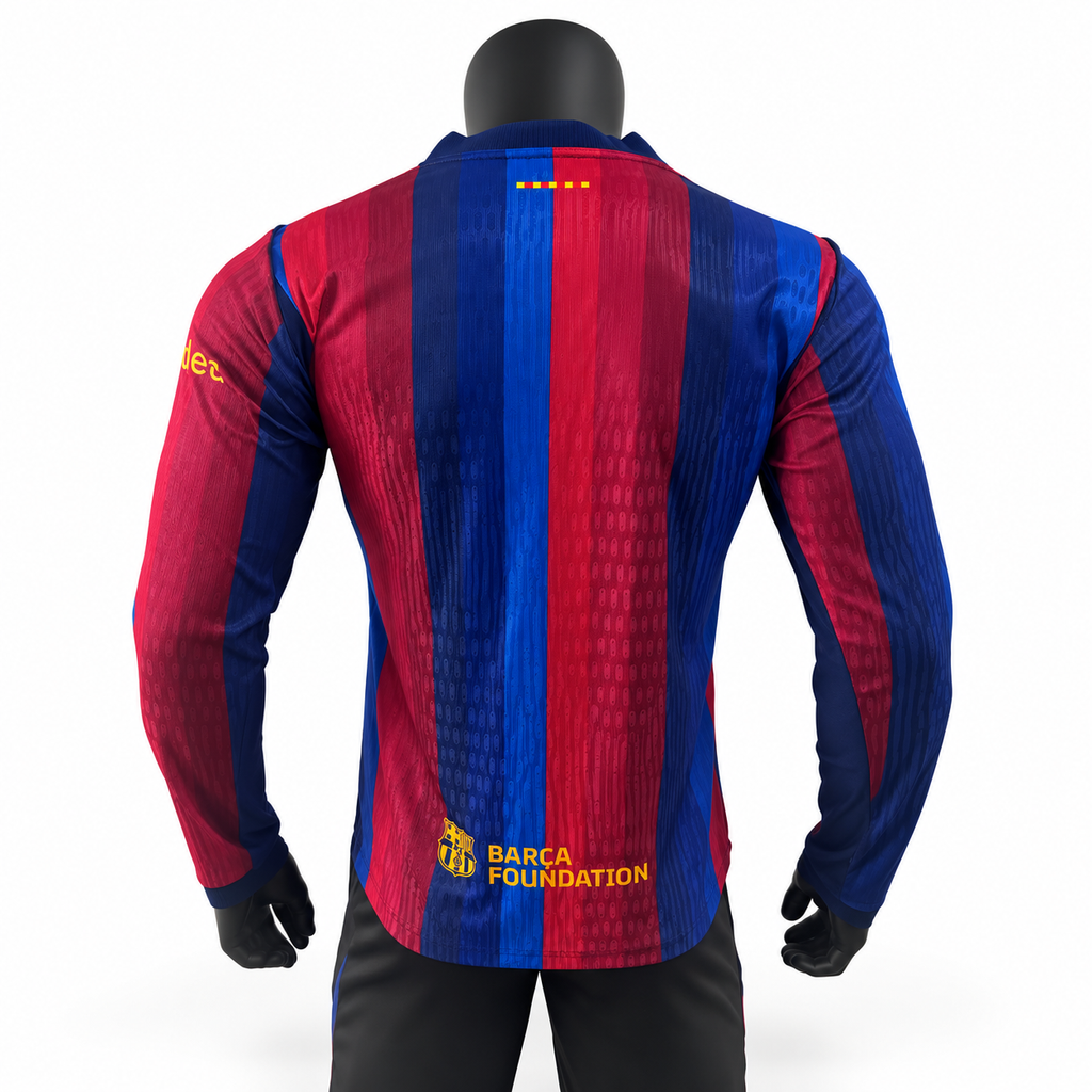2026/27 Barcelona Home Jersey Longsleeve Player Version