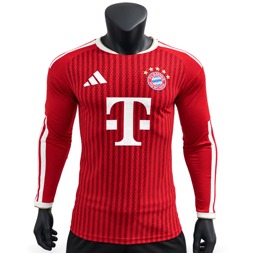 2026/27 Bayern Munich Home Longsleeve Jersey Player Version