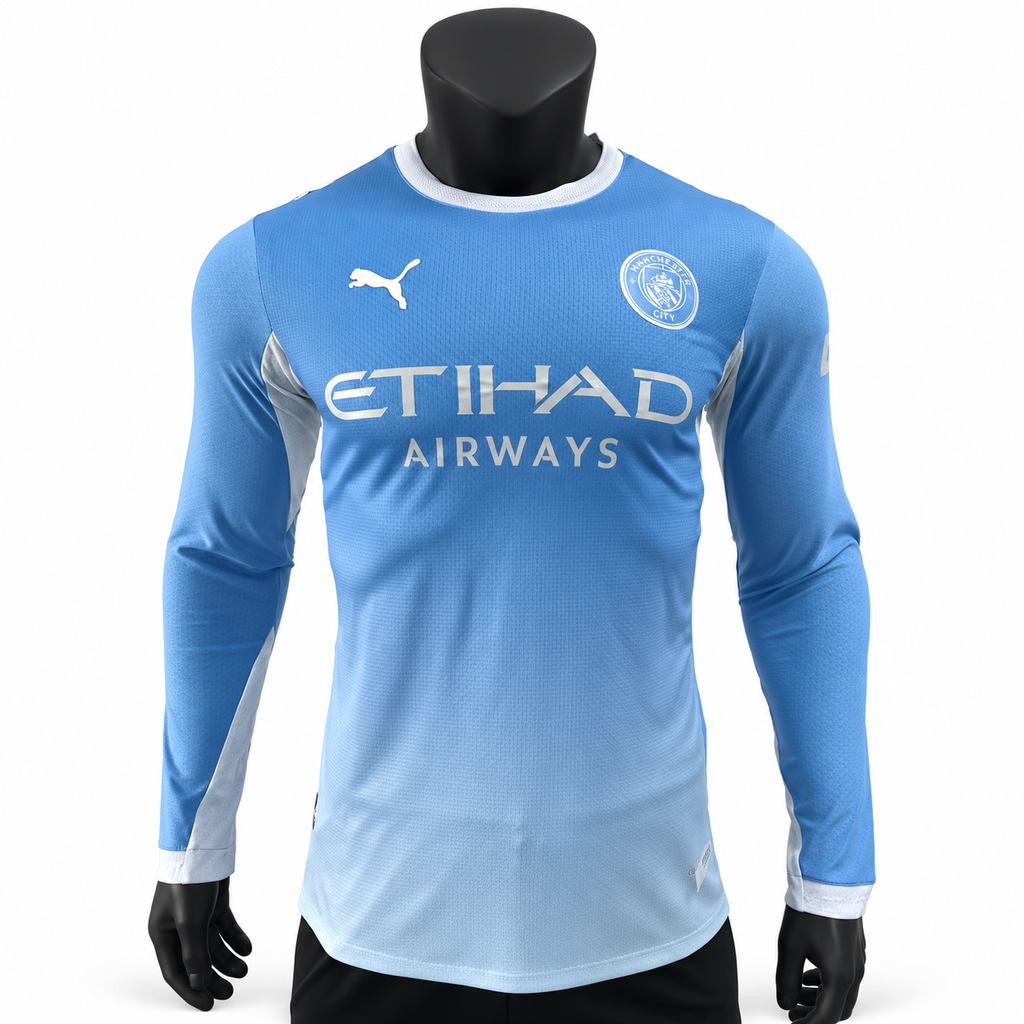2026/27 Manchester City Home Longsleeve Jersey Player Version