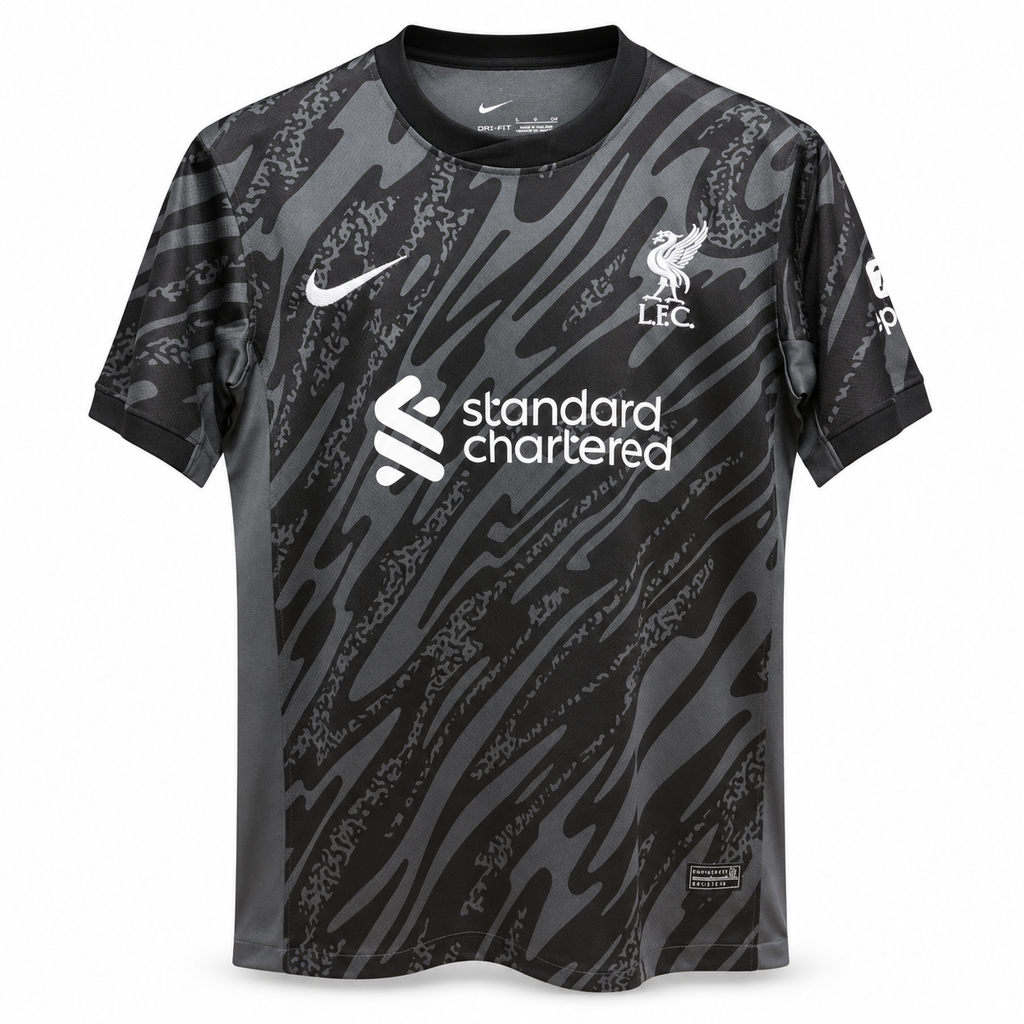 2024/25 Liverpool Goalkeeper Black/Gray Jersey