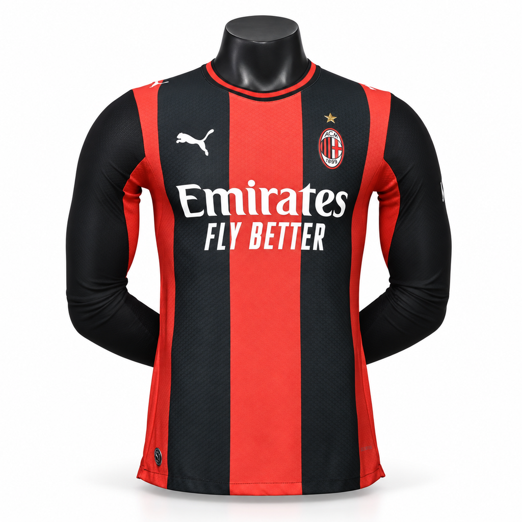 2026/27 AC Milan Home Longsleeve Jersey Player Version