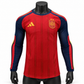 2026 Spain Home Longsleeve Jersey Player Version